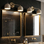 Load image into Gallery viewer, Metio Dome Vanity Wall Light – Mid-Century Fixture for Bathroom