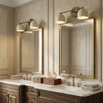 Load image into Gallery viewer, Metio Dome Vanity Wall Light – Mid-Century Fixture for Bathroom