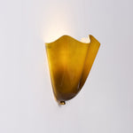 Bild in Gallery-Viewer laden, Bellina Elegante Florale Glas-Wandlampe – Moderne Messing-Wandlampe für Schlafzimmer & Flur