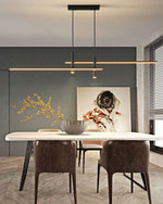 Load image into Gallery viewer, Linear LED Pendant Light Fixture in Sleek Metal - Modern Minimalist Style