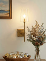 Load image into Gallery viewer, Derlina Clear Glass Sconce - Elegant Single To Triple Vanity Sconce