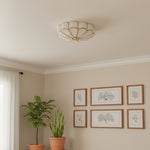 Charger l'image dans la visionneuse de galerie, Lampe de plafond moderne Silunavo au design inspiré des fleurs pour une pièce à vivre remarquable