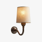 Load image into Gallery viewer, Cottaloy Vintage Fabric Curved Arm Wall Lamp for Living Room or Bedroom