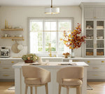 Load image into Gallery viewer, Forvara Metal Drum Rod Pendant Light - Modern Brass Farmhouse Style