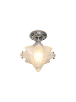 Load image into Gallery viewer, Art Deco Star Ceiling Lamp – Frosted Glass Fixture for Hallway & Entryway – Astris Ceres