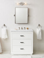 Load image into Gallery viewer, Ribbed Glass Sconce – Double Wall Sconce for Bathroom Vanity Lighting