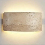 Cargar imagen en el visor de la Galería, Luz de Pared Exterior Moderna de Travertino IP65 Impermeable