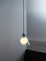 Cargar imagen en el visor de la Galería, Lámpara colgante Sunset – Pantalla de vidrio acanalado con técnica cromada - AFTERGLOW L1