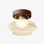 Cargar imagen en el visor de la Galería, Lámpara de techo de vidrio con forma de cúpula moderna Soliro, diseño elegante y minimalista para cocinas y salas de estar