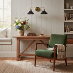 Cargar imagen en el visor de la Galería, Aplique doble de metal negro Conique con pantallas cónicas - Aplique industrial de pared para espejo