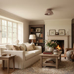 Load image into Gallery viewer, Metio Dome Minimalist Ceiling Lamp – Flush Mount for Small Spaces, Multi-Color Options