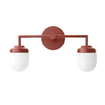 Cargar imagen en el visor de la Galería, Aplique de pared moderno de cristal opalino para tocador – Lámpara de pared de baño de cristal opalino