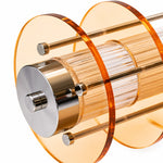 Charger l'image dans la visionneuse de galerie, Amber acrylic layered ceiling lamp side hardware detail