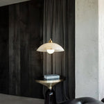 Load image into Gallery viewer, Alabaster Dome Pendant Light