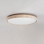 Load image into Gallery viewer, Ultra-thin Round Travertine Ceiling Lamp