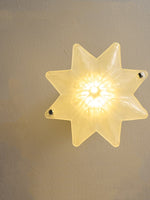 Load image into Gallery viewer, Art Deco Star Ceiling Lamp – Frosted Glass Fixture for Hallway & Entryway – Astris Ceres