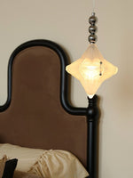 Load image into Gallery viewer, Art Deco Star Pendant Light - Frosted Glass Pendant with Geometric Style - Astris Elara