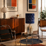 Load image into Gallery viewer, Blue Botanical Ceramic Table Lamp