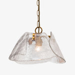Bild in Gallery-Viewer laden, Brass and Clear Glass Dome Pendant Light