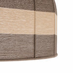 Bild in Gallery-Viewer laden, Close-up of ivory and taupe thread wrapping along the shade rim