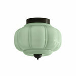 Load image into Gallery viewer, Eloise Flush Mount Milk Glass Ceiling Light – Modern Accent Lighting with Artistic Glass Shade