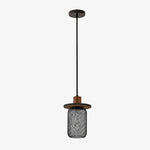 Load image into Gallery viewer, Black Travertine Mesh Pendant Light