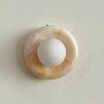 Bild in Gallery-Viewer laden, Orli White Jade Wandleuchte