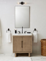 Load image into Gallery viewer, Ribbed Glass Sconce – Double Wall Sconce for Bathroom Vanity Lighting