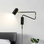 Load image into Gallery viewer, Adjustable Arm Plug In Wall Lamp