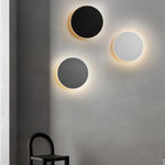 Bild in Gallery-Viewer laden, Moderne nordische runde Aluminium Minimalistische LED-Wandleuchte