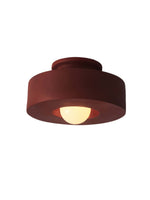 Load image into Gallery viewer, Resin Ceiling Light - Chunky Cylindrical Modern Flush Mount Fixture