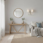 Cargar imagen en el visor de la Galería, Aplique de Pared Doble Clásico Moderno Roven con Brazos Curvos y Pantallas de Tela para Dormitorio y Pasillo