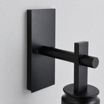 Charger l'image dans la visionneuse de galerie, Visible construction detail of the vintage black outdoor wall lantern 2