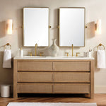 Load image into Gallery viewer, Wolvina Natural Marble Tube Sconce with Sleek Metal Details