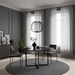 Cargar imagen en el visor de la Galería, Lámpara de suspensión minimalista Radiloop - Diseño inspirado en farol de metal para comedor N48