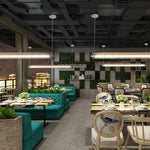 Load image into Gallery viewer, Artisan Glass Linearity Chandelier Iron Metal Glass Polished Silver Finish