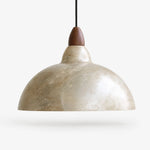 Cargar imagen en el visor de la Galería, distressed silver 25 cm / 9.8 in pendant light on white background