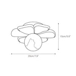 Cargar imagen en el visor de la Galería, Lámpara de techo con flores color crema