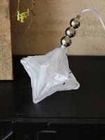 Load image into Gallery viewer, Art Deco Star Pendant Light - Frosted Glass Pendant with Geometric Style - Astris Elara