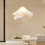 Load image into Gallery viewer, Ethereal Bloom French Floral Pleated Fabric Pendant Light