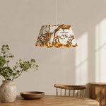 Charger l'image dans la visionneuse de galerie, Vintage Floral Fabric Pendant Light, 47 cm
