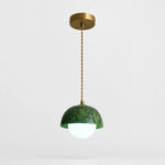 Bild in Gallery-Viewer laden, Natural green jade dome pendant light