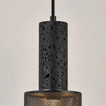 Cargar imagen en el visor de la Galería, Textured Black Mesh Pendant Light 5