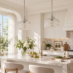 Charger l'image dans la visionneuse de galerie, Vintage Adjustable Glass Pendant Light