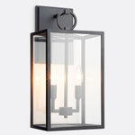 Load image into Gallery viewer, Ferrix Glass Outdoor Wall Light - Industrial Outdoor Porch Light