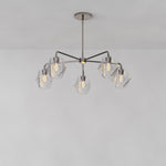 Load image into Gallery viewer, Talvior Faceted Glass Chandelier - Modern 5 Light Glass Lighting