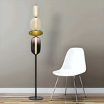 Cargar imagen en el visor de la Galería, Lámpara de pie de cristal confitado M34