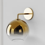 Load image into Gallery viewer, Selvion Art-Glass Globe Wall Sconce – Elegant Modern Wall Light for Bathrooms, Halls & Living Spaces