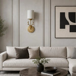 Load image into Gallery viewer, Decorative antler wall light in a styled room