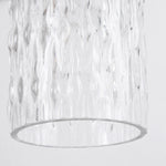 Bild in Gallery-Viewer laden, Close view of the ribbed clear glass shade texture